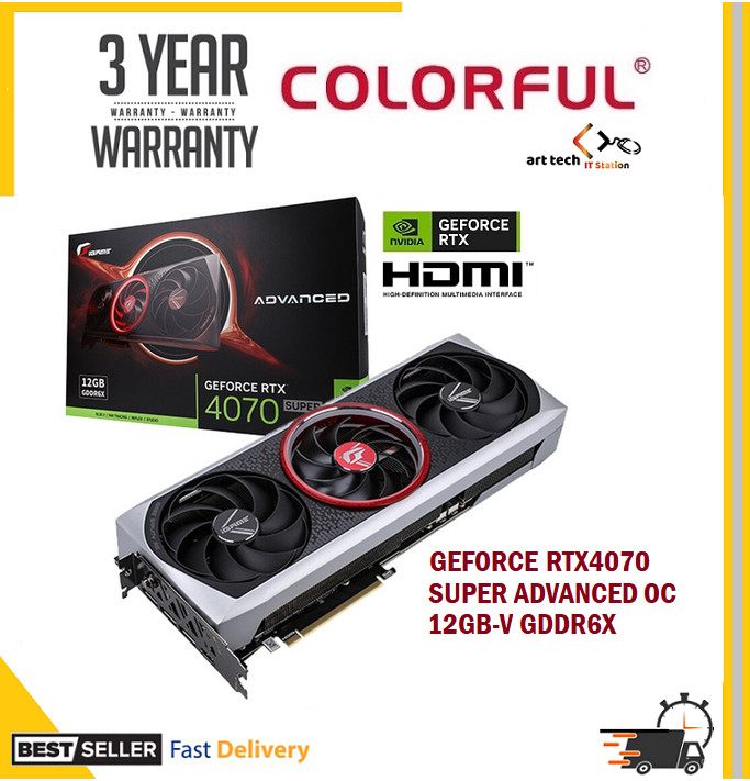 COLORFUL GEFORCE RTX4070 SUPER ADVANCED OC 12GB-V GDDR6X RTX 4070 ...