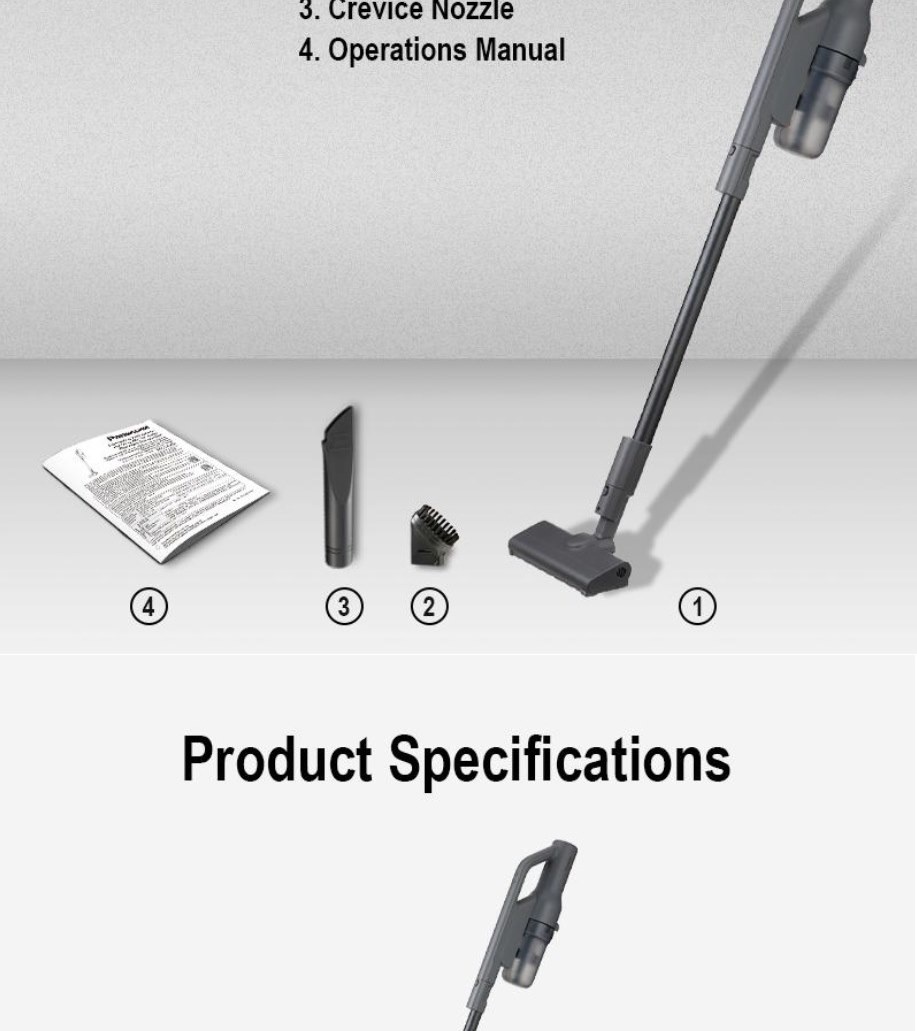 PANASONIC MCSBM LIGHTWEIGHT CORDLESS HANDHELD STICK VACUUM CLEANER MC