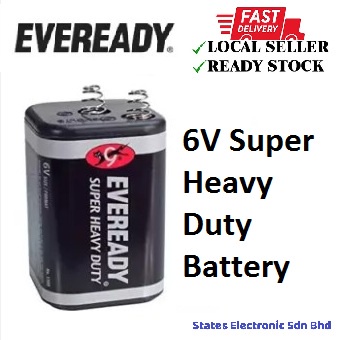 EVEREADY 6V Super Heavy Duty Battery - 1209SW1P | Shopee Malaysia