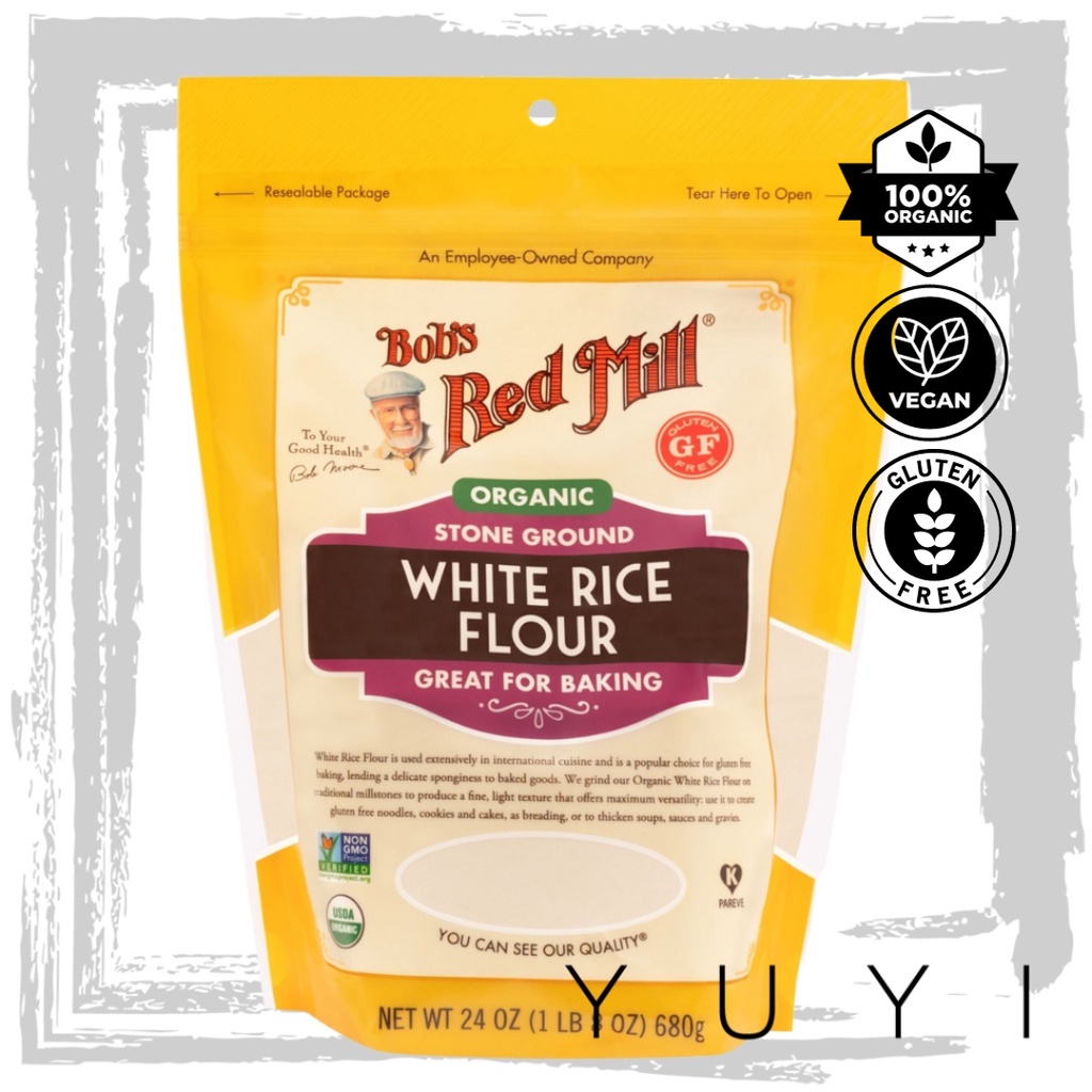 【Bob's Red Mill】Organic White Rice Flour - 680g | Shopee Malaysia