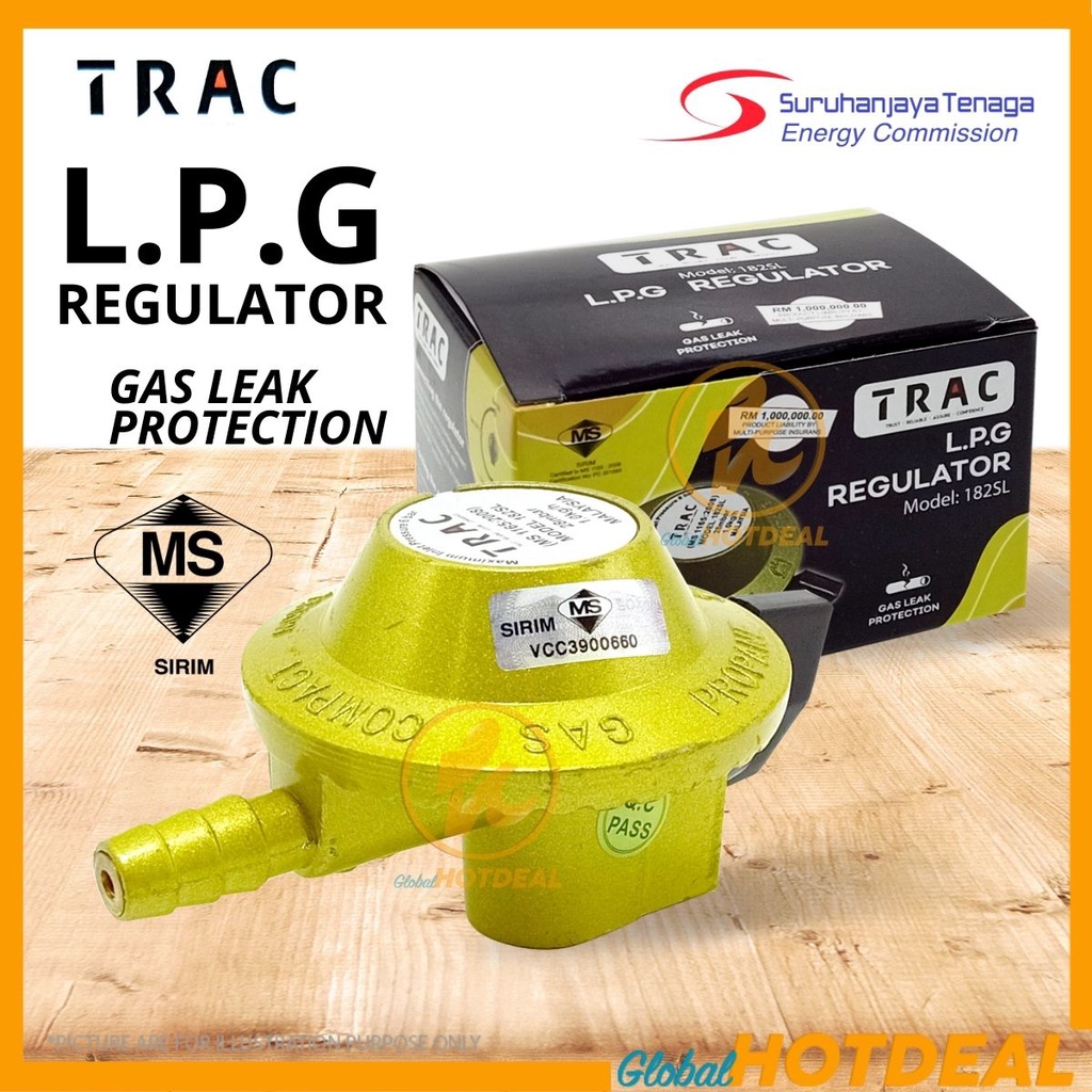 SIRIM LPG Low Pressure Gas Regulator With Gas Leak Protection Head