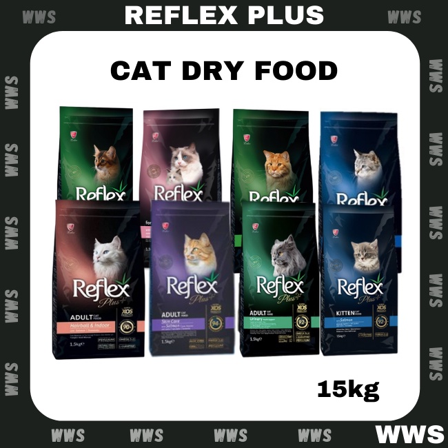 Reflex Plus Dry Cat Food Kitten / Adult Chicken / Salmon / Lamb