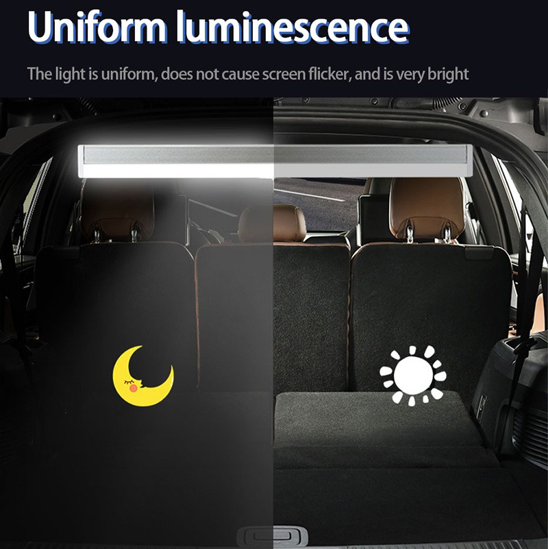 White & Warm Light Floodlight / Car Rear Trunk Induction Light ...
