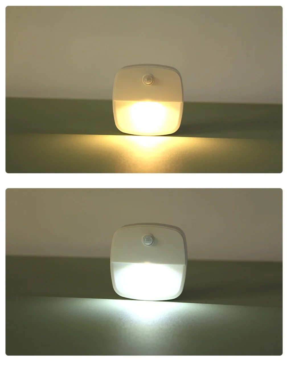 Motion Sensor Night Lights Wireless LED Night Lights AAA Battery ...