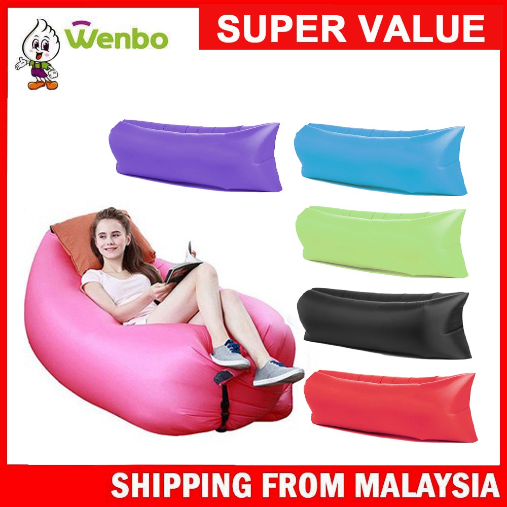 Wenbo Outdoor Air Sofa Portable Lazy Sofa Folding Beach Sofa Sleeping