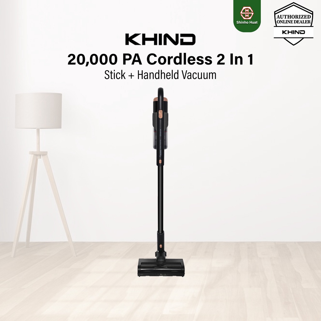 Khind Cordless Vacuum Cleaner VC9675PRO 2 in 1 Handheld Vacuum Bagless