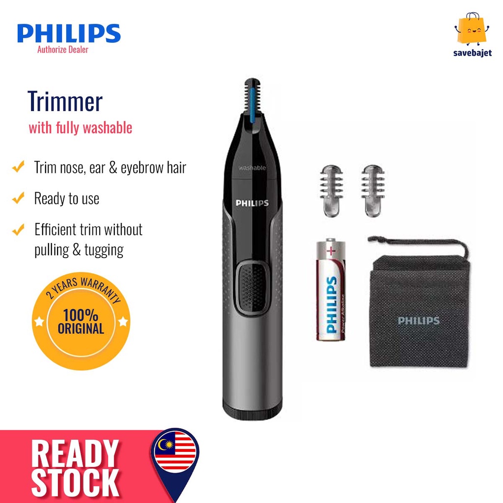 PHILIPS Nose trimmer Series 3000 NT3650/16 NT3650 Shopee Malaysia