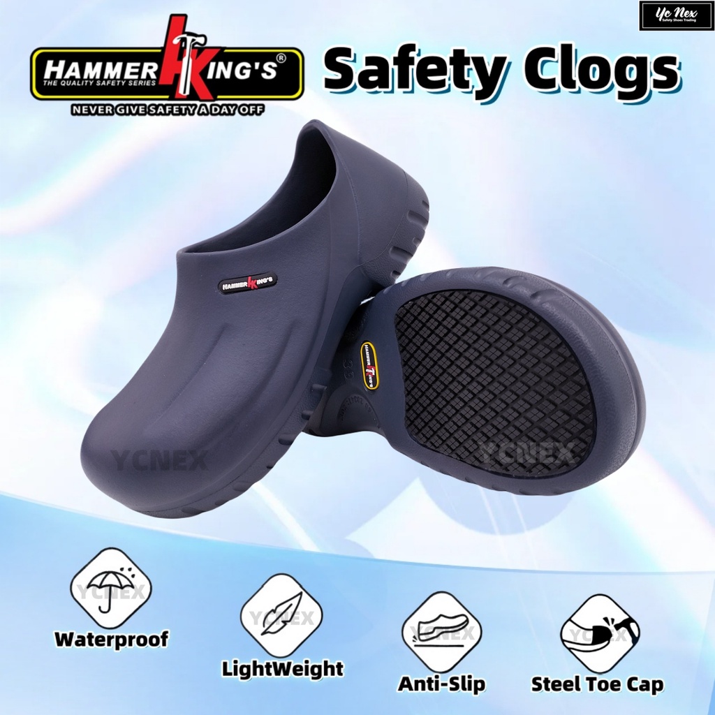 Steel toe cap clogs deals