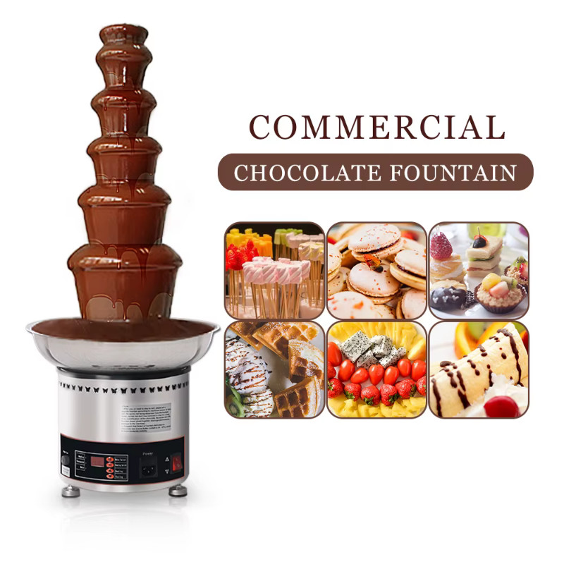 ITOP Chocolate Fountain Stainless Steel Chocolate Waterfall Machine ...