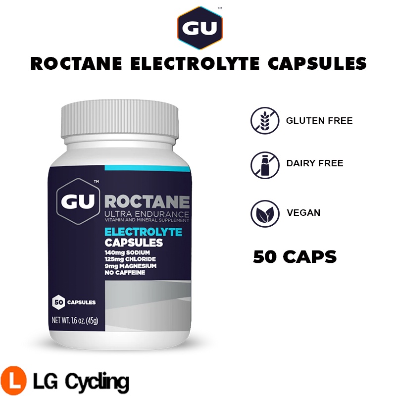 GU Roctane Electrolyte Capsules 50 Caps Ultra Endurance Sport Nutrition