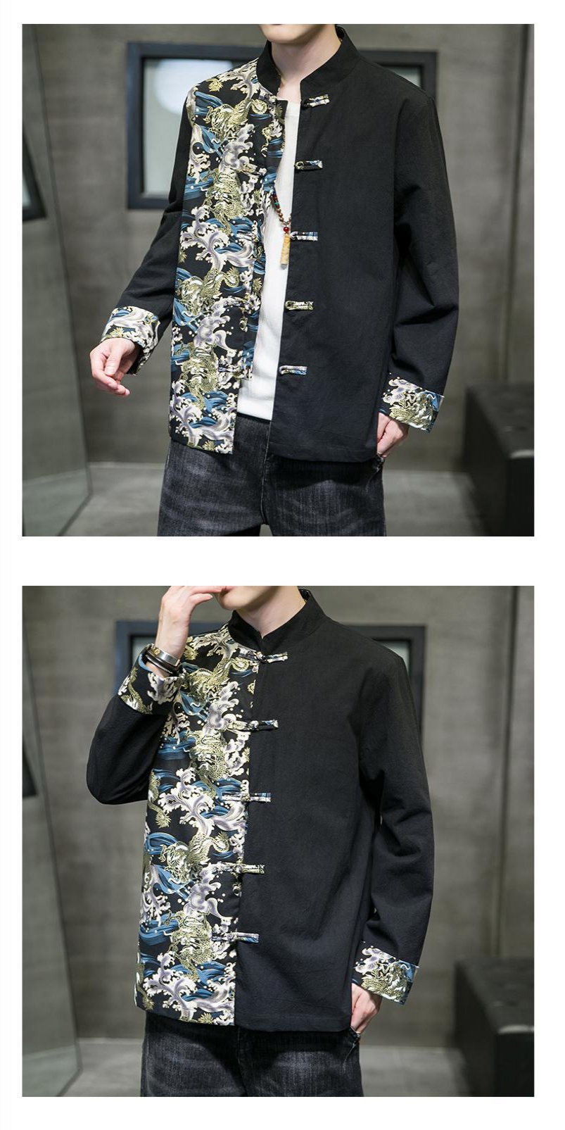 唐裝男 漢服 男 cheongsam shirt men baju cina lelaki tang suit hanfumen samfu ...