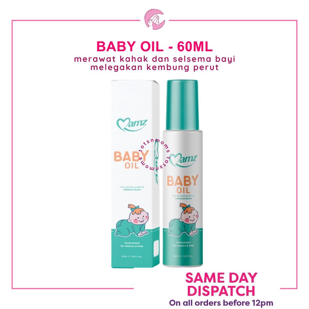 Mamz Baby Oil | Minyak Telon Baby Batuk dan Kahak Habbatus Sauda ...