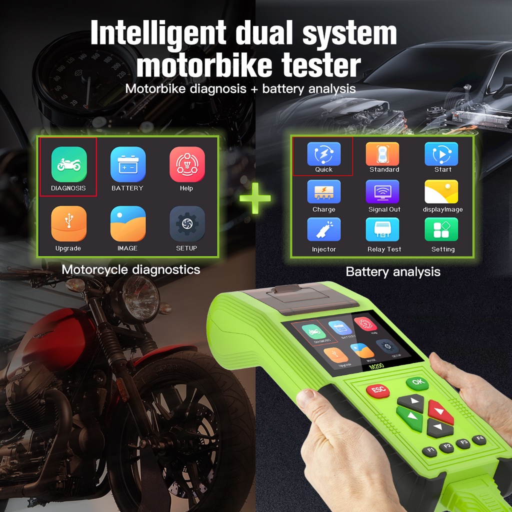 JDiag M200 New Function Scanner OBD Standard Version Multilingual 3in1 ...