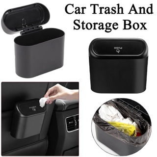 Car Mounted Garbage Bin Storage Box Multifunctional Garbage Bin