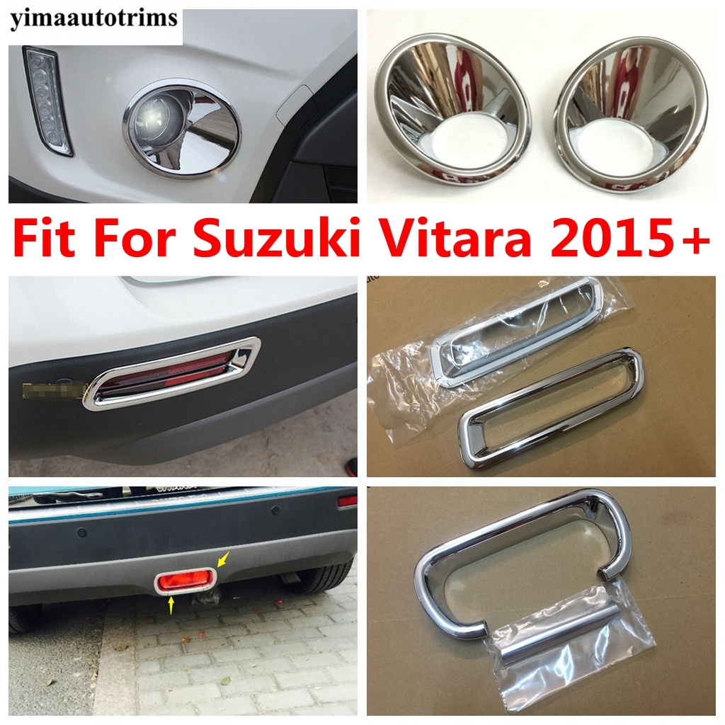 Front Rear Fog Tail Brake Light Lamp Ring Strip Cover Trim For Suzuki ...