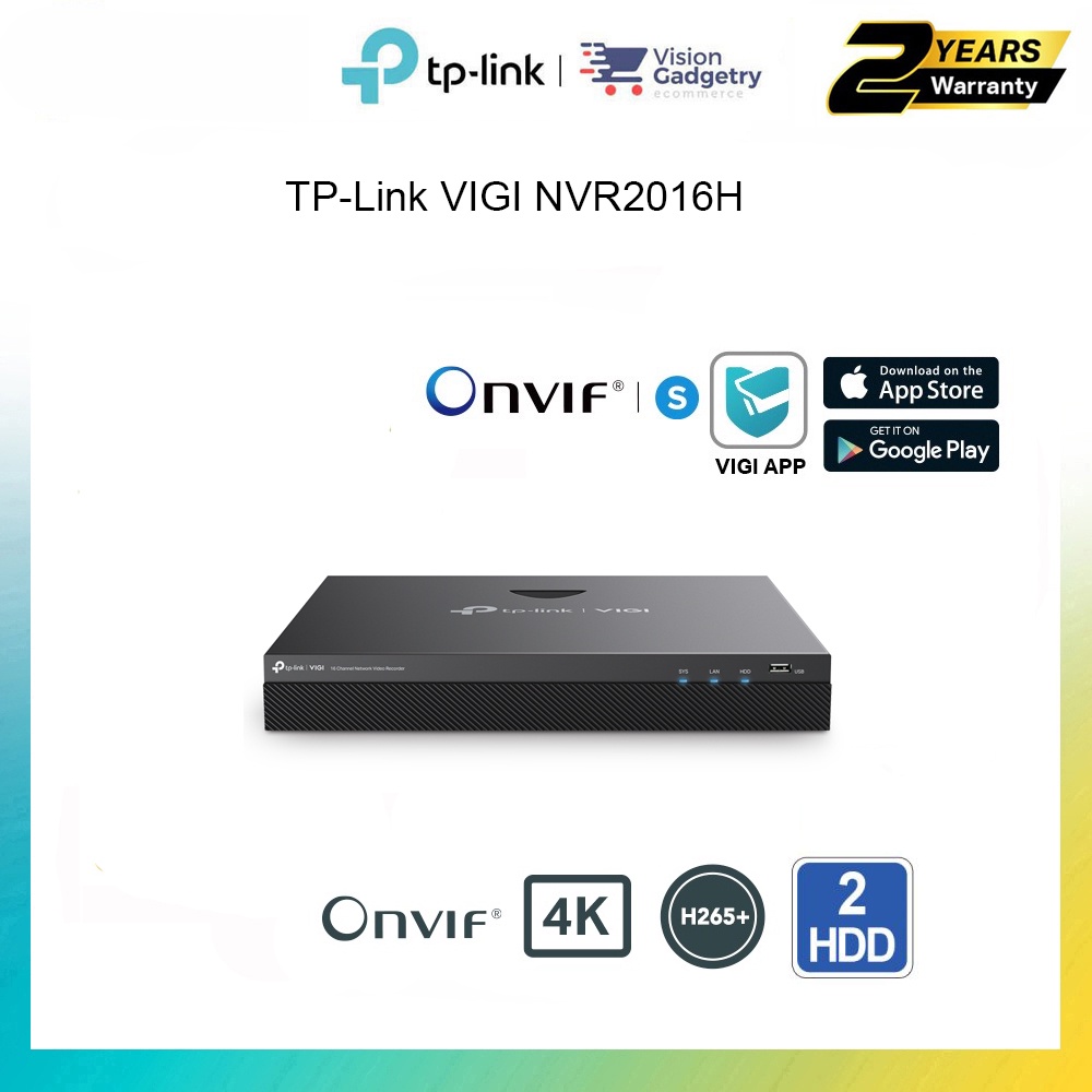 TP-LINK VIGI NVR2016H Support Info