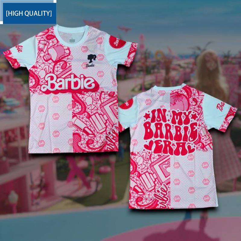 【Barbie】XS/3XL Baju Jersey Barbie Viral 2023 (DEWASA) Shopee Malaysia