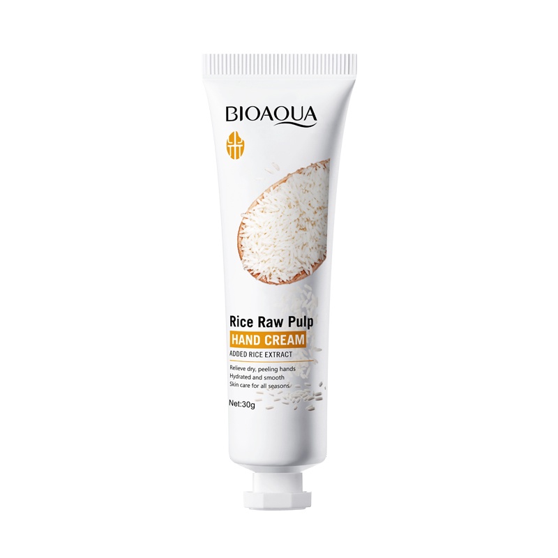 BIOAQUA Rice Raw Pulp Hand Cream Moisturizing Anti-Chapped Hand Cream ...