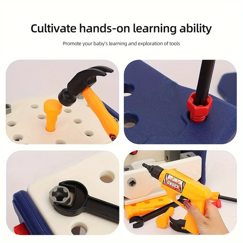 Kids Toys Tool Set Children's Educational DIY Portable Simulation ...
