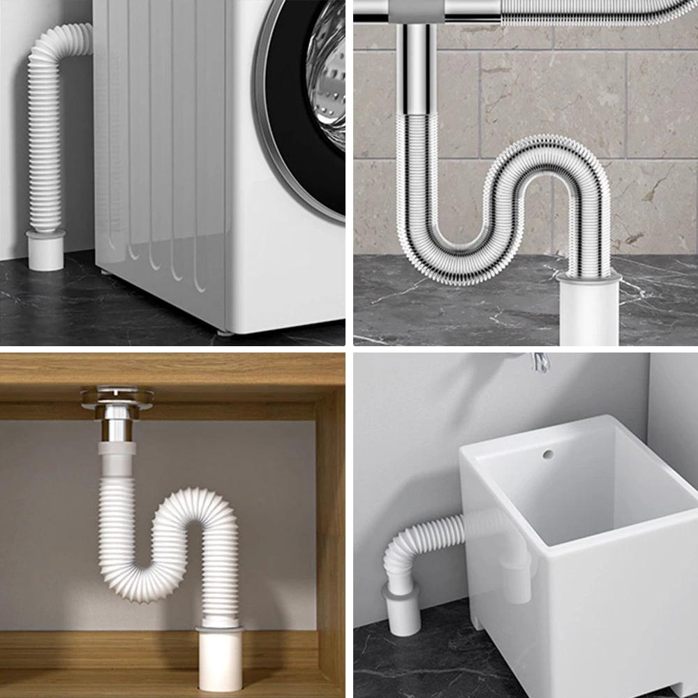 Universal Silicone Drains Sewer Pipe Sealing Ring Kitchen Washing ...