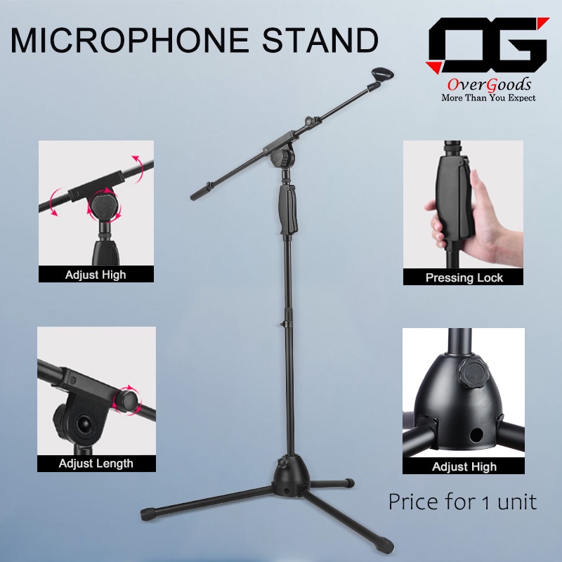 Heavy Duty Microphone Stand Floor Stand Microphone Stand Stage Stand for Microphone Boom Floor