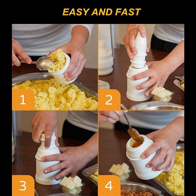 DIY Rice Ball Press Maker Kitchen Meat Rice Balls Mold Reusable Sushi ...