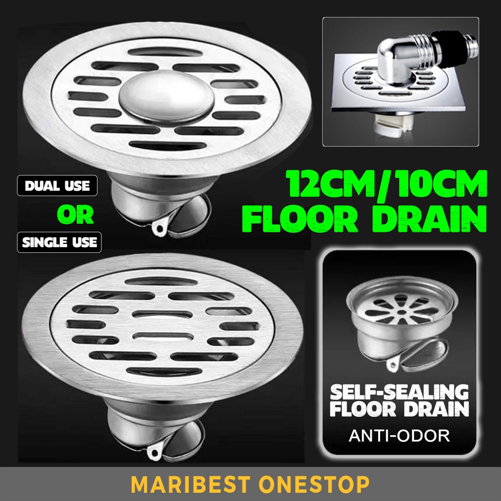 Stainless Steel Floor Trap Cover Toilet Washing Machine Drain Cover ...