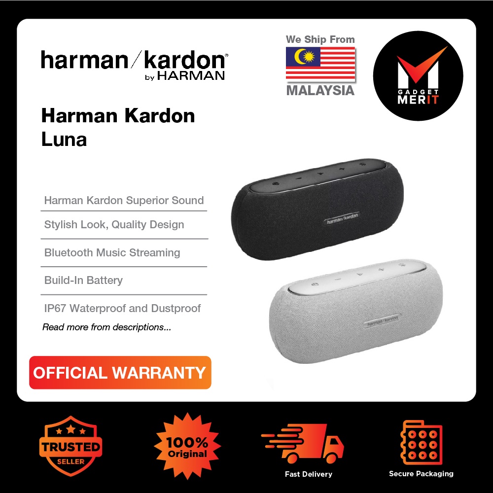 Harman Kardon Luna Bluetooth Speaker Bluetooth Music Streaming IP67