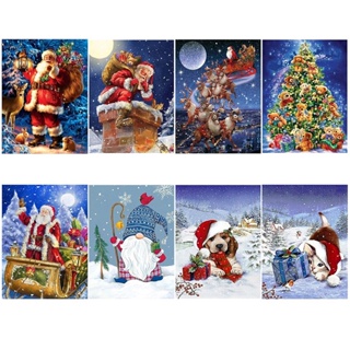 Christmas 5D Diamond Painting Kits for Adults Beginners,DIY Holly Berries Round Full Drill Diamond Art, Winter Paint by Diamonds Dots Art Kits, Home