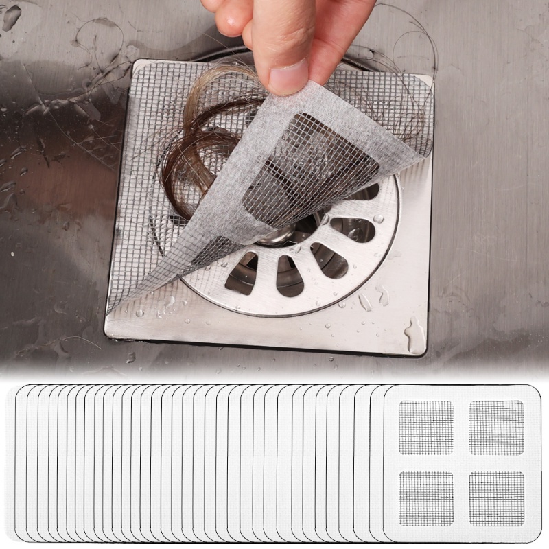1/5Pcs Bathroom Anti-clogging Drain Filter Mesh Sticker / Household ...