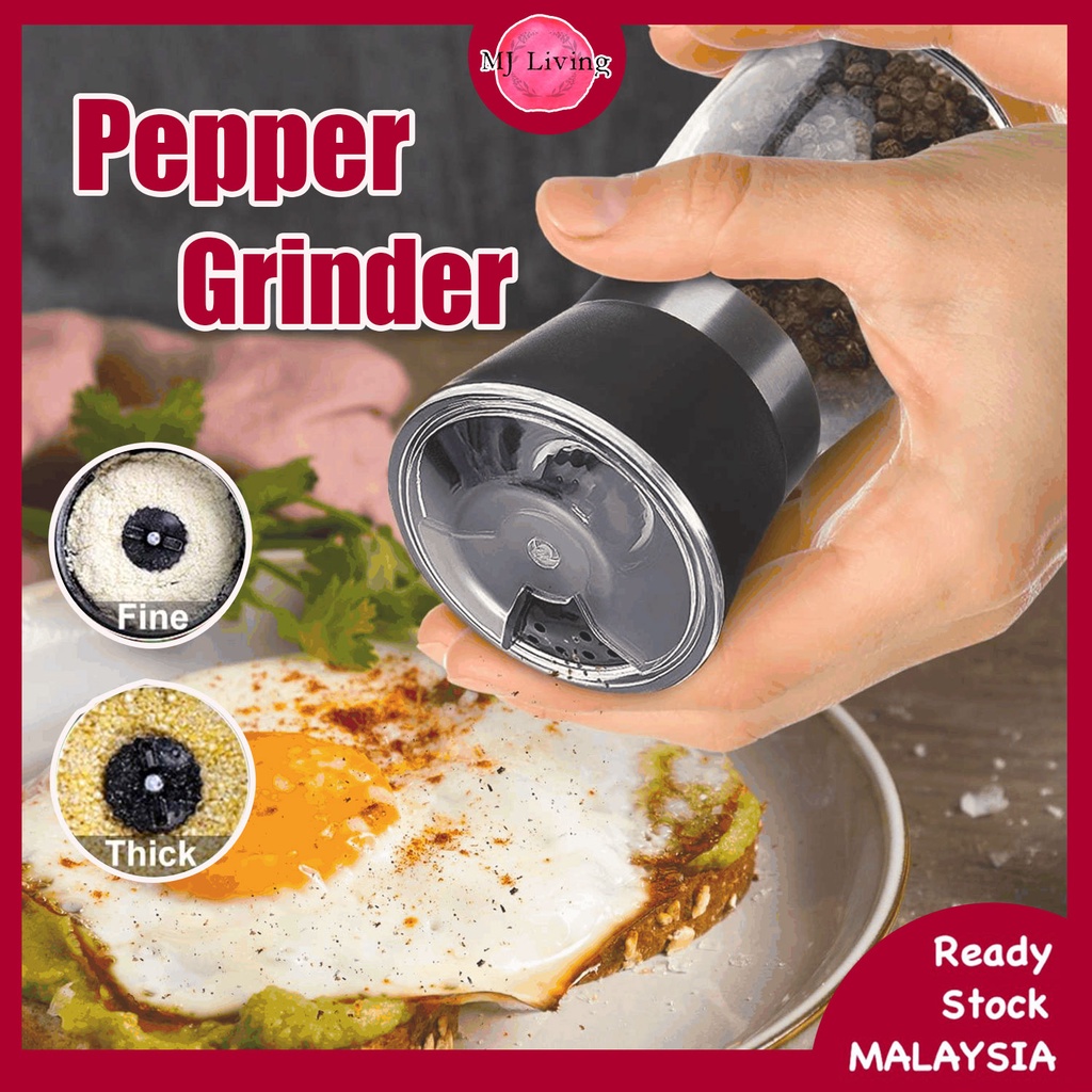 Manual Pepper Grinder Bottle Condiment Bottle Grinder Black Pepper