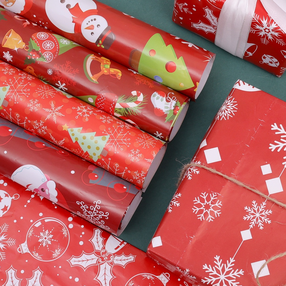 75*50cm Christmas Gift Wrapping Paper/ DIY Bag Kraft Paper New Year ...