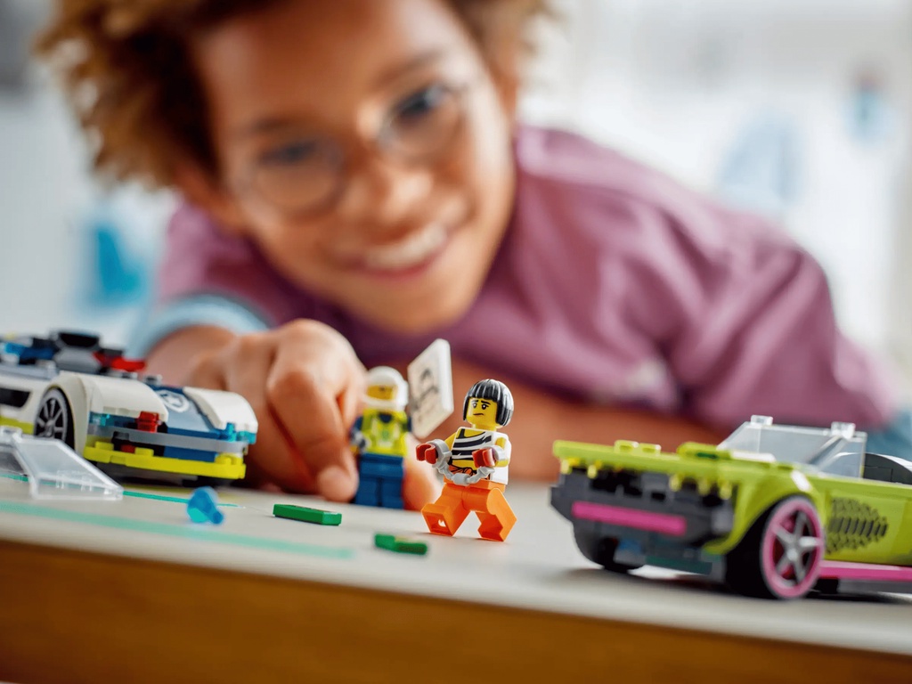LEGO 60415 Police Car and Muscle Car Chase | LEGO City | Shopee Malaysia