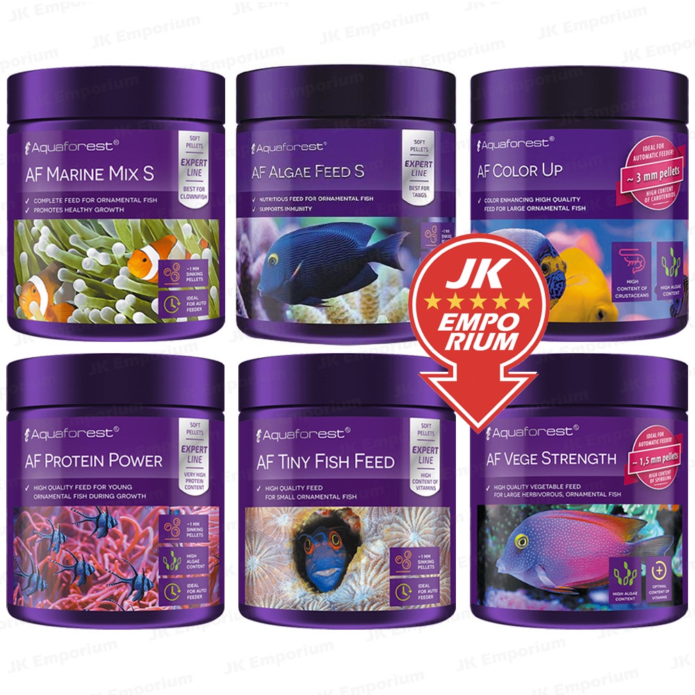 Aquaforest Premium Saltwater Fish Food AF Marine Mix Algae Feed Color