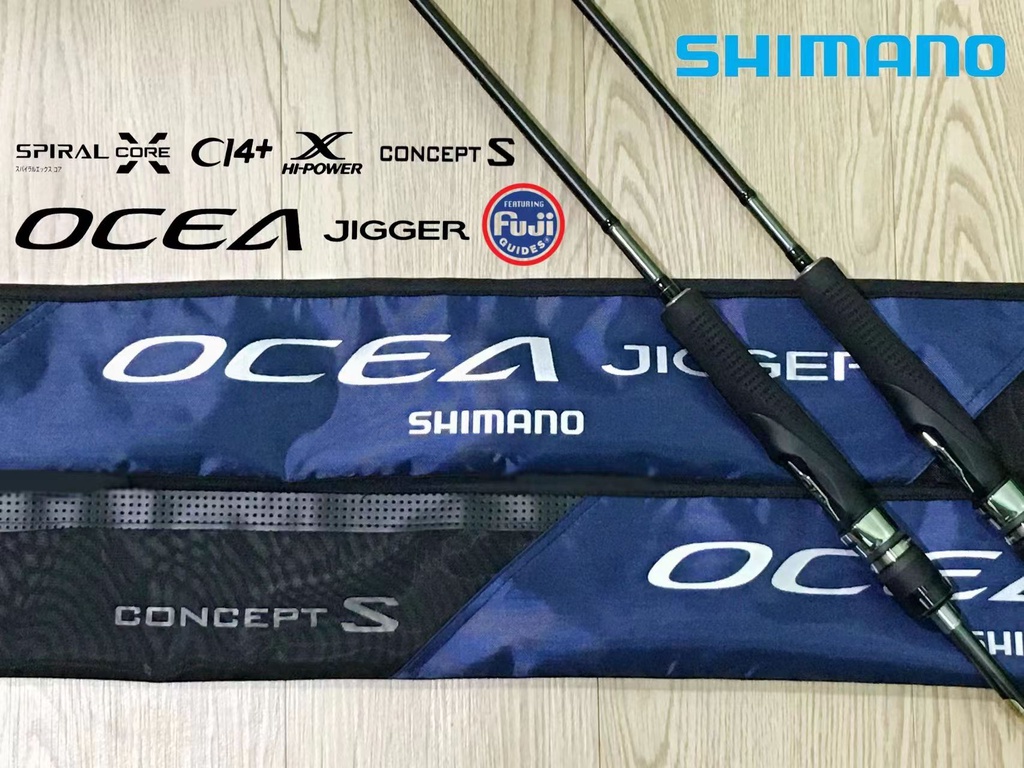 SHIMANO 21' & 19' OCEA JIGGER CONCEPT S SPINNING FISHING ROD (MADE IN