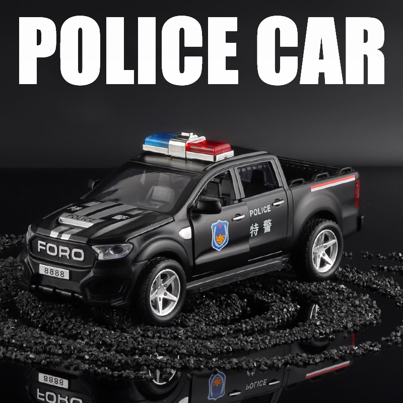 1/32 Scale Fords F150 Off-Road Pickup Truck Police Alloy Diecast Car ...