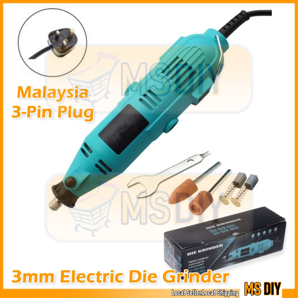 3mm Electric Die Drill Grinder Mesin Porting Tool Mesin Korek Shopee