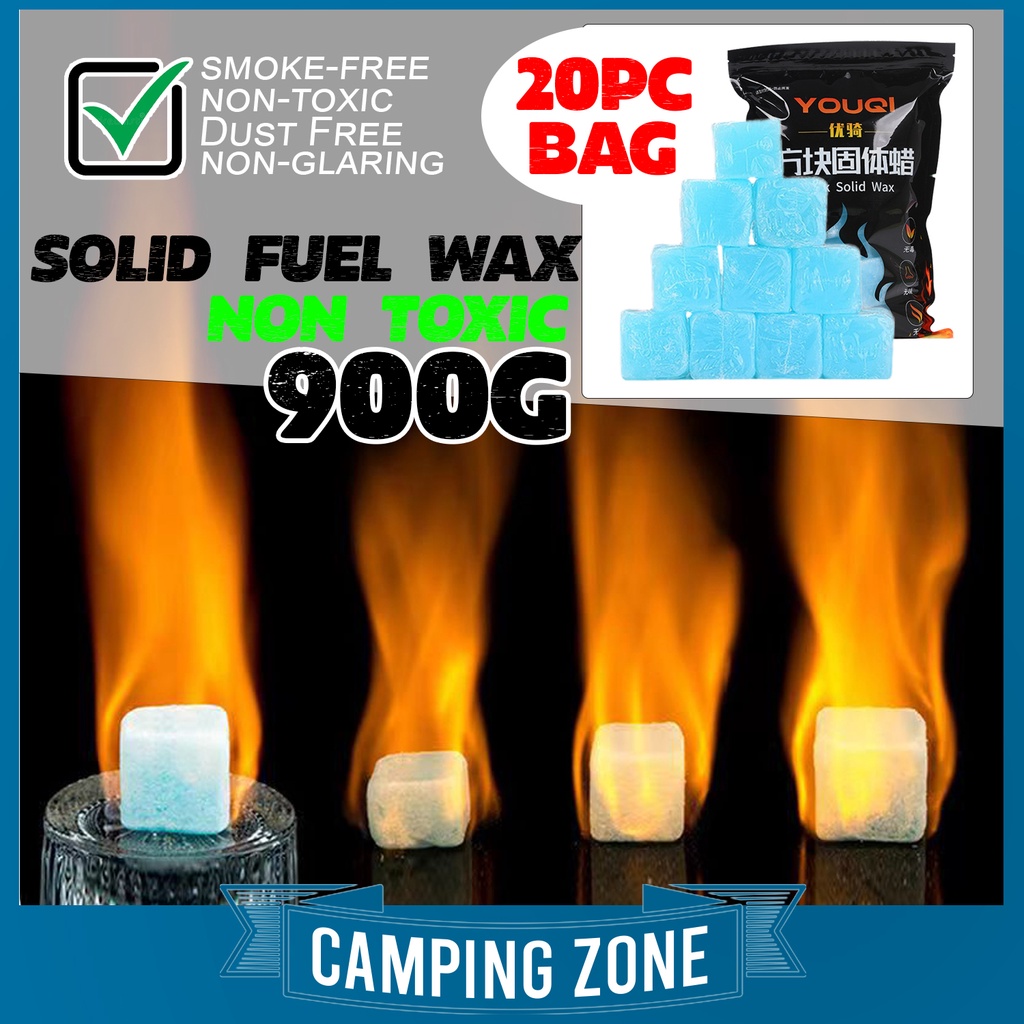 20Pcs Hexamine Solid Fuel Tablet Charcoal Fire Starter Camping Lilin