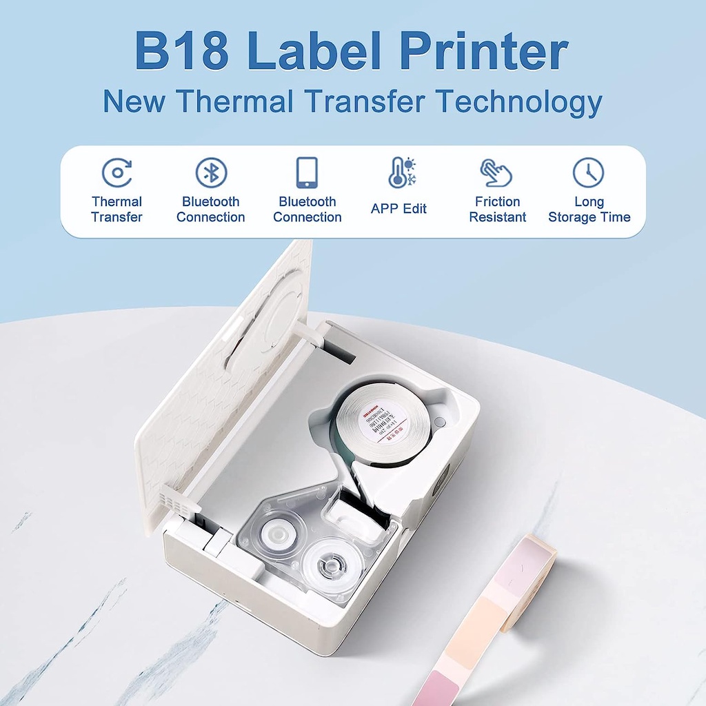 NIIMBOT N1 Ribbon for Thermal Transfer Label Printers – Color Resin ...