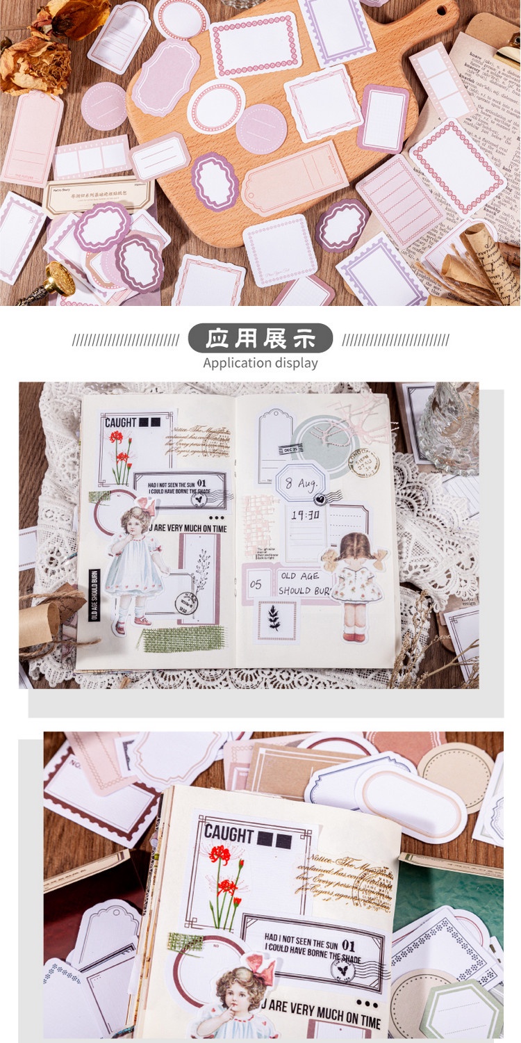 QOUZMO 30pcs/pack Vintage journaling collage sticker pack[Find a series ...