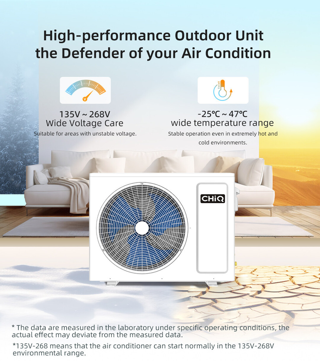 CHiQ Inverter Air Cond R32 1HP/1.5HP/2.0HP 9K-12K BTU Fast Cooling Self ...