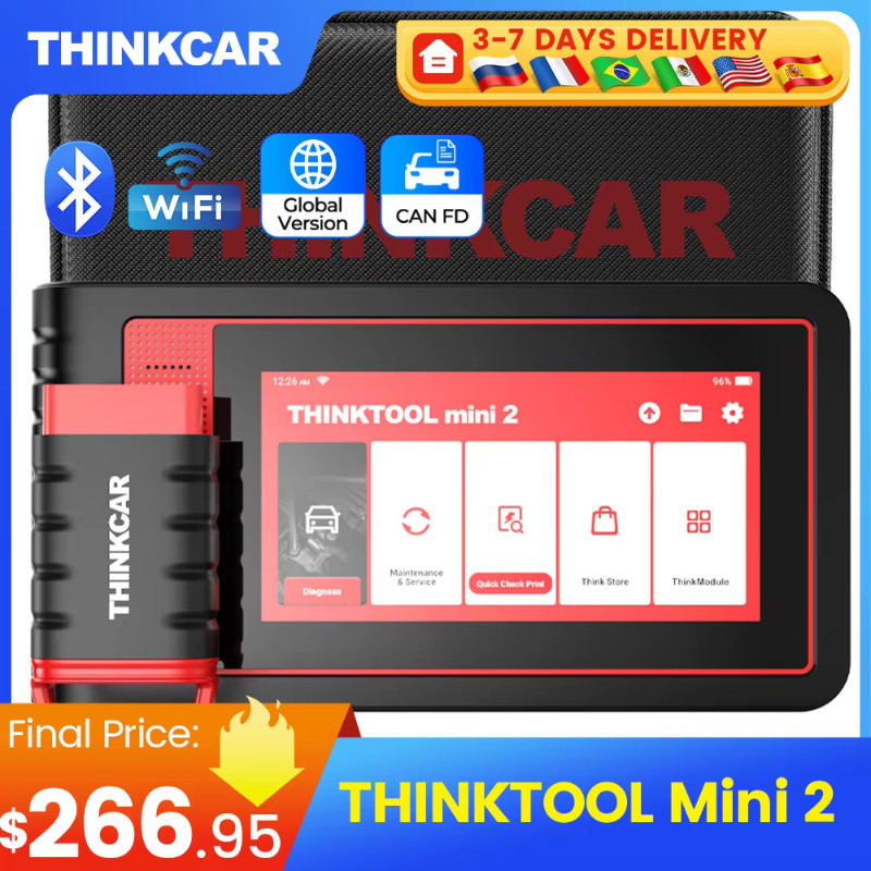 THINKCAR Thinktool Mini/THINKTOOL Mini 2 OBD2 Diagnostic Tool All ...