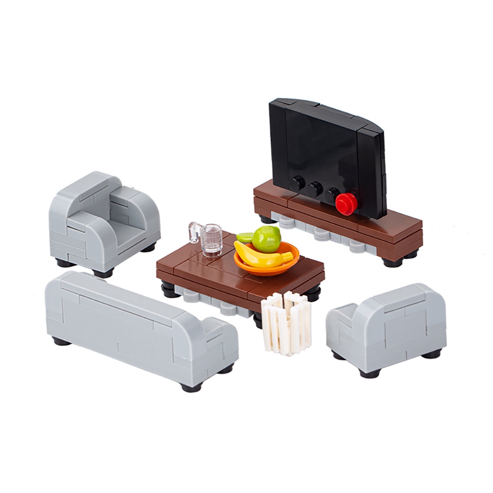 MOOXI City Series Block Toys 3D Model Building Block Assembly Living ...