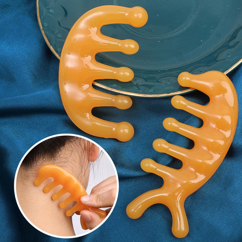 Resin Multifunctional Eye SPA Massage Comb/ Five Claw Head Meridian ...