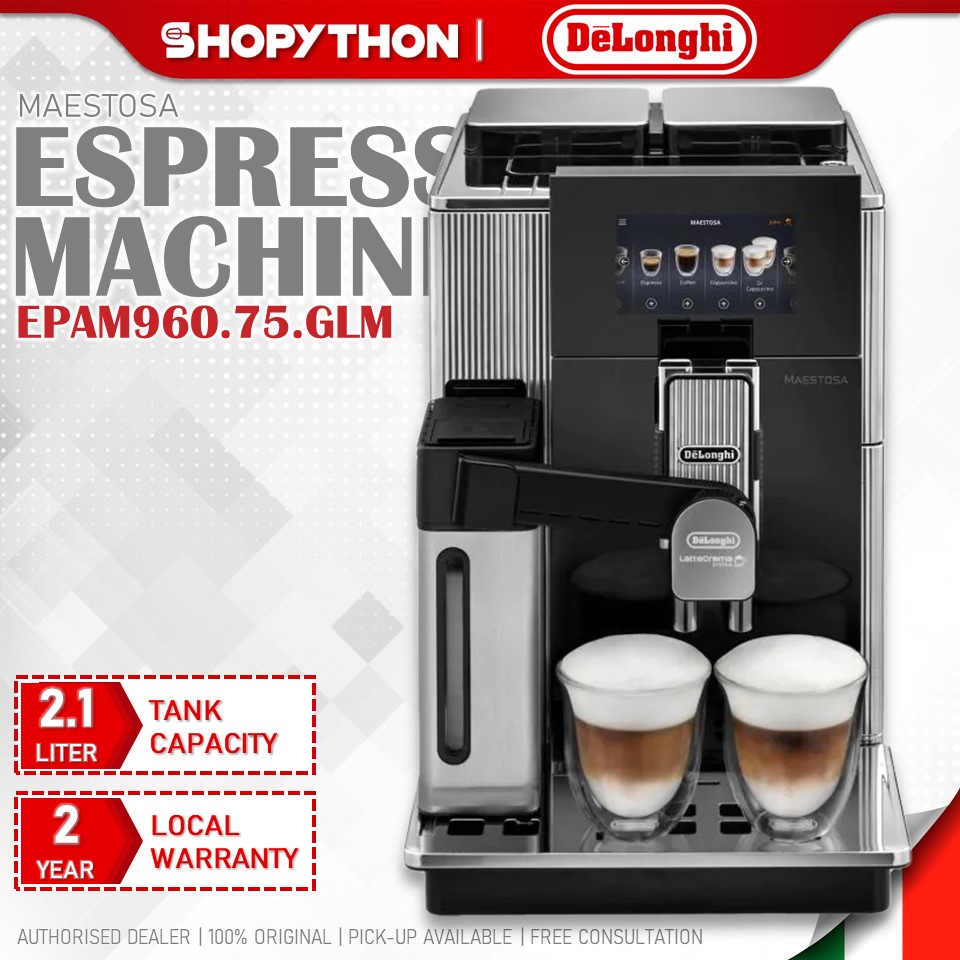DELONGHI Maestosa EPAM960.75.GLM (2.1L/1550W) Fully Automatic Coffee