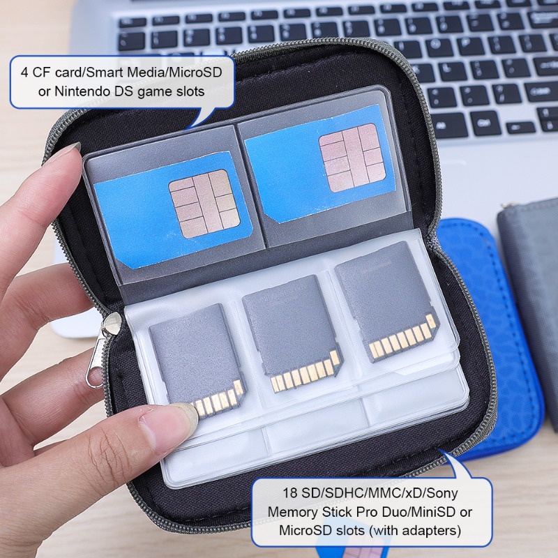 [ Featured ] SD Card Storage Bag / 22 Slots Memory Card Wallet / For CF ...