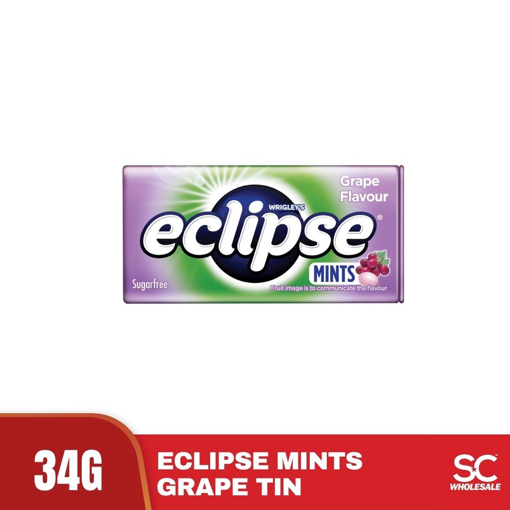 Eclipse Mints Grape Tins Candy Sugar Free 34g Shopee Malaysia