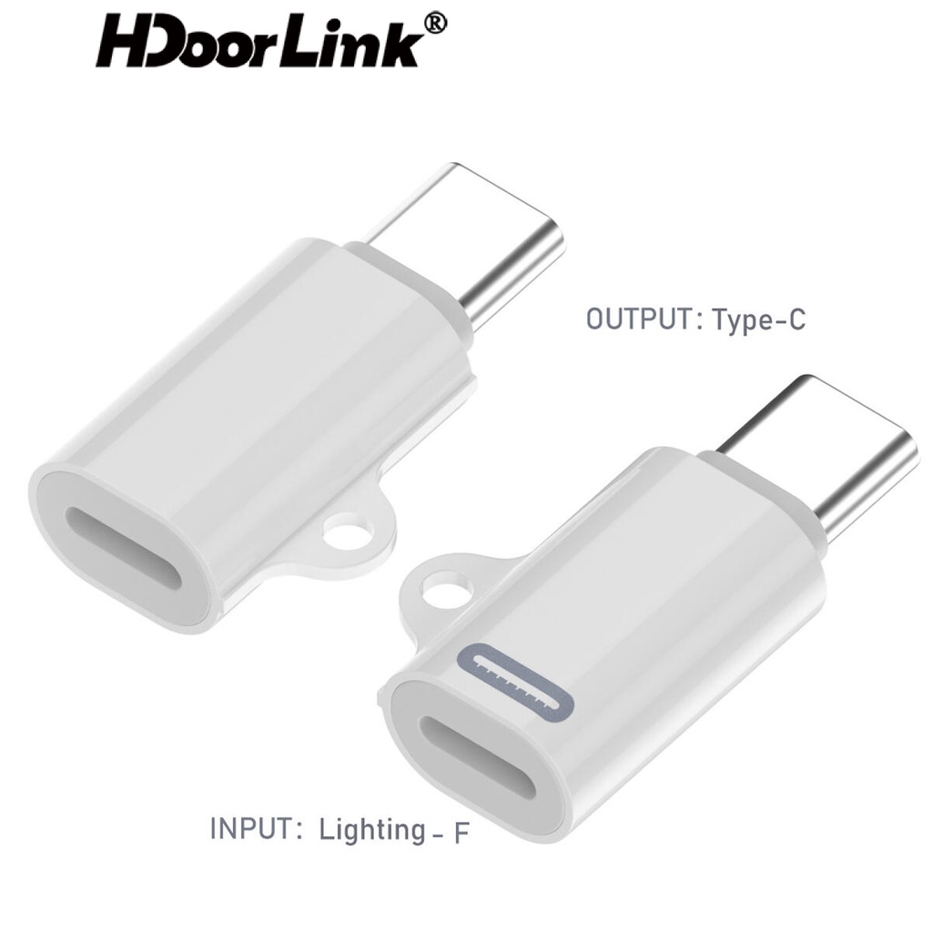 HdoorLink 8PIN Charging Adapter iOS Female To Type C Male Fast Charger ...