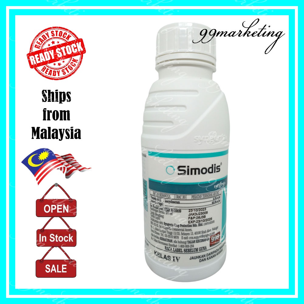 Syngenta Simodis 500ml New Insecticide Racun Serangga Baru Ulat Plutella Thrips Kutu Trip