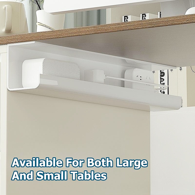 【NordicHome】 Under Desk Cable Management Tray Socket Extension Holder ...